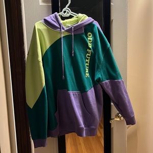 Green and Purple Odd Future hoodie